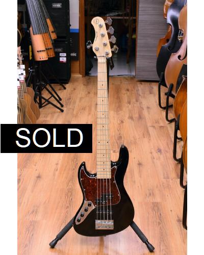 Sadowsky MetroExpress 21 Fret Hybrid PJ 5 Left handed Solid Black High Polish